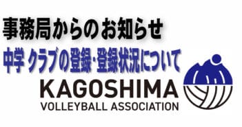 中学校 クラブチーム登録状況
